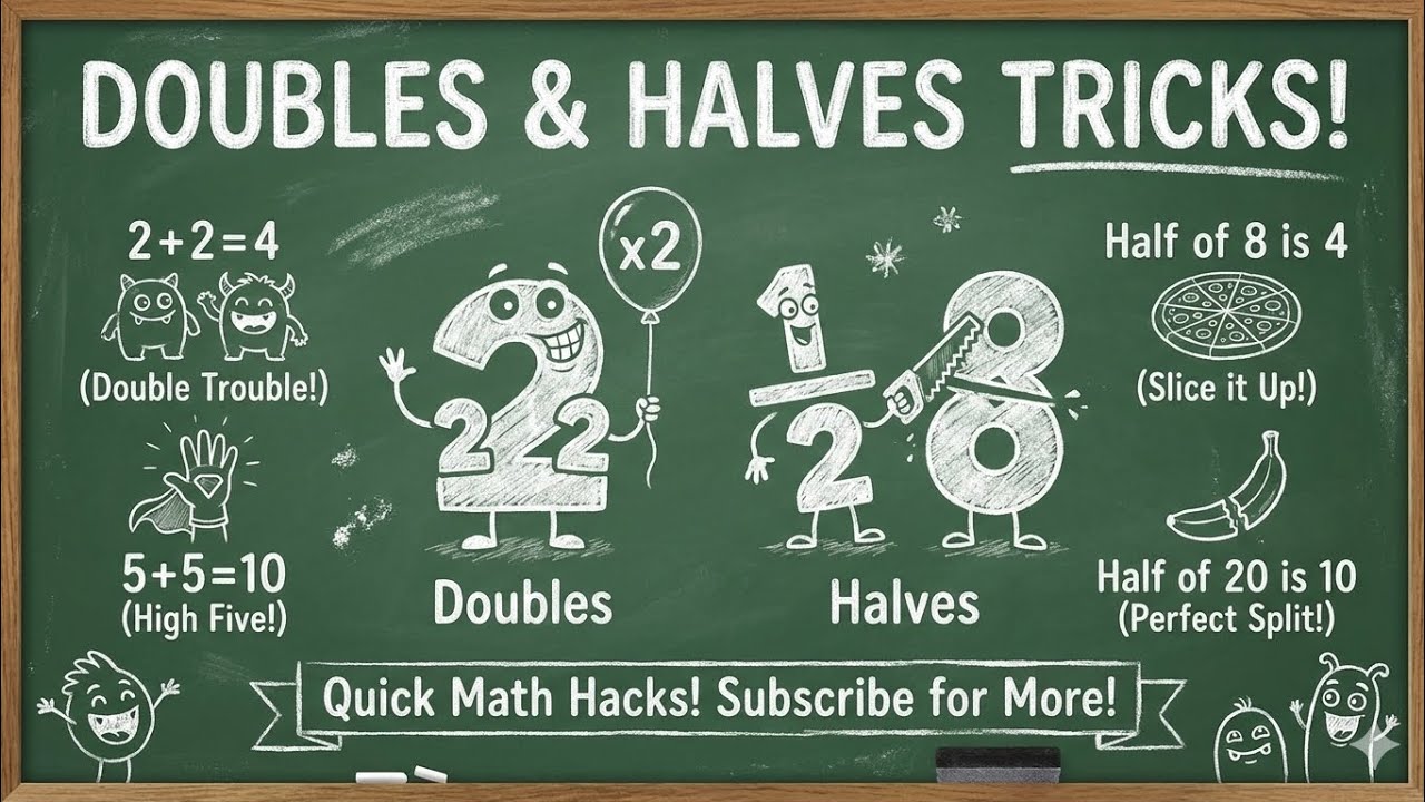 How to Multiply Fast: Doubles & Halves Hack (Better Than Khan Academy Method)