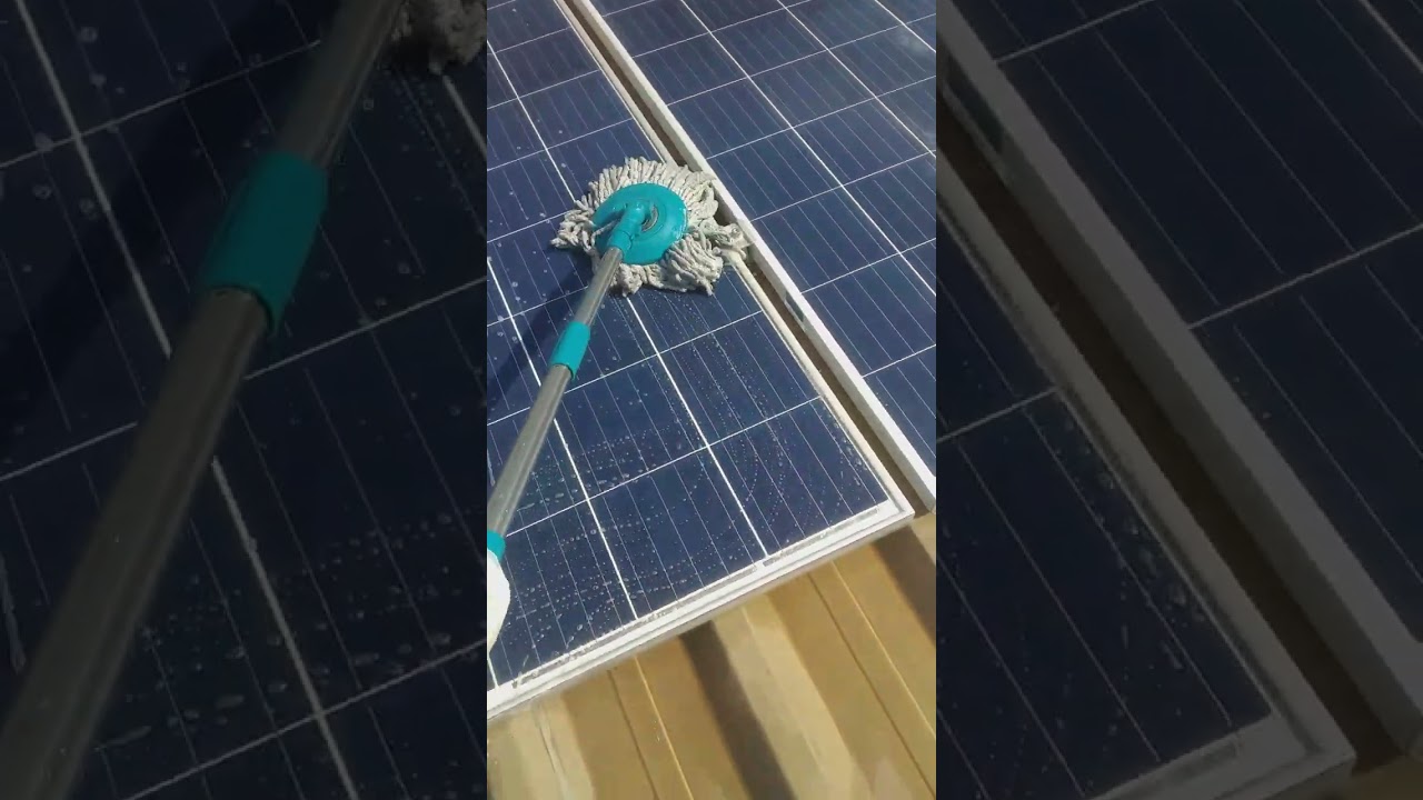 limpeza de placa solar