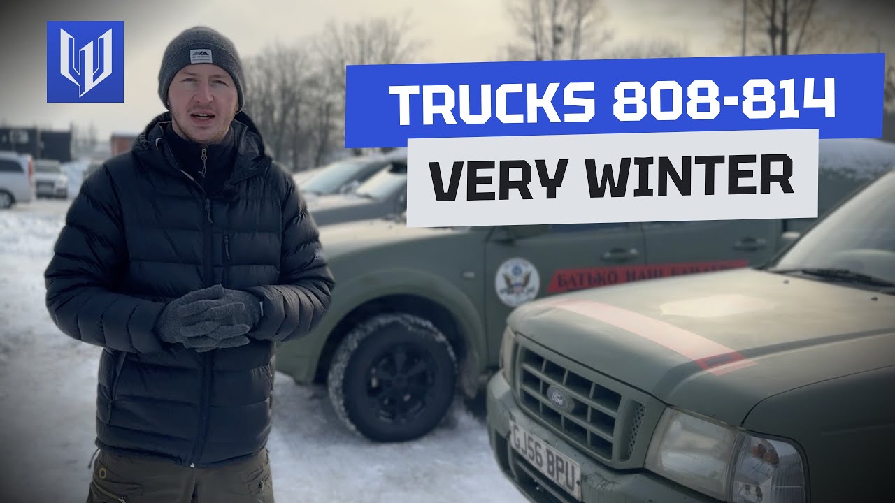 Trucks 808-814. Very Winter. One week skipped but we are back again.