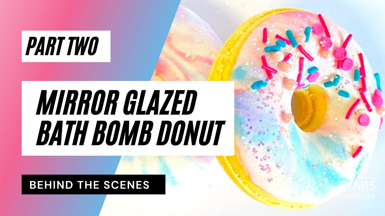 How to mirror glaze bath bomb donuts - part 2