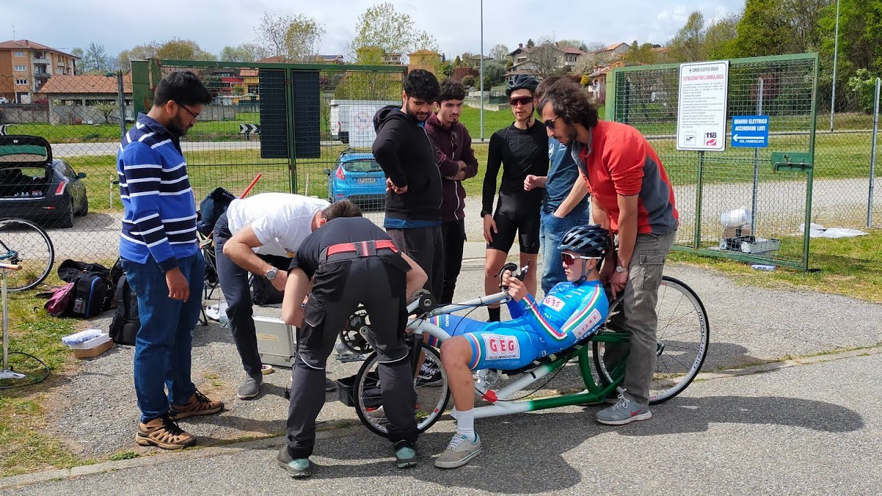 Una bici da 130 all'ora a Gattico. I test del Policumbent (Politecnico di Torino)