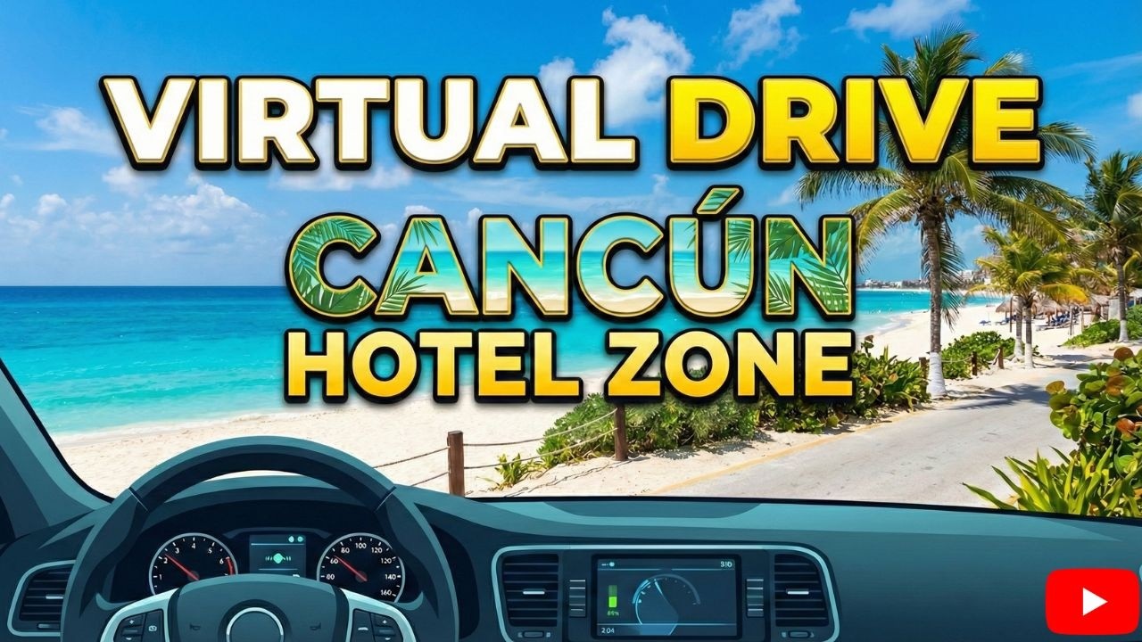 🌴 DRIVING Through PARADISE! Cancún Hotel Zone (4K POV)