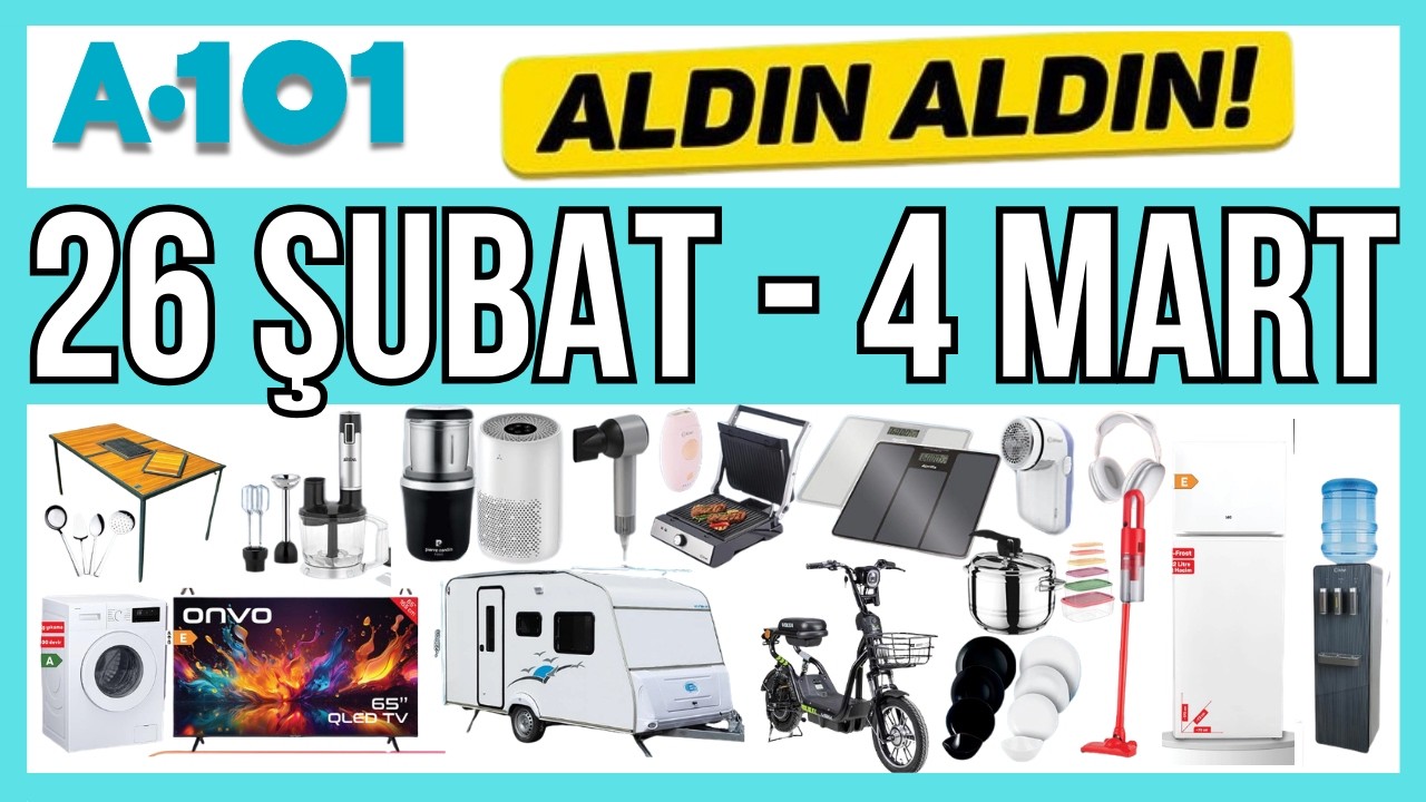 A101'DE 4 MART'A KADAR DEVAM EDECEK BÜYÜK İNDİRİM KATALOĞU YAYINLANDI | 26 ŞUBAT - 4 MART AKTÜELİ