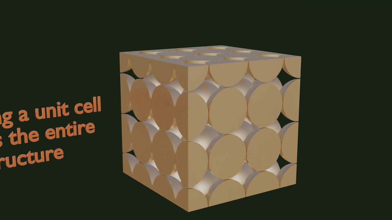 Simple Cubic Lattice Structure