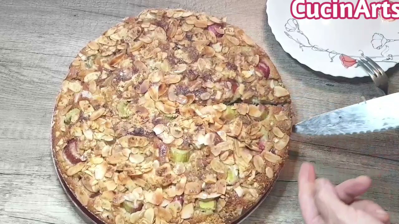 Dolce al RABARBARO con uvetta e mandorle| vegan | semplice e buono