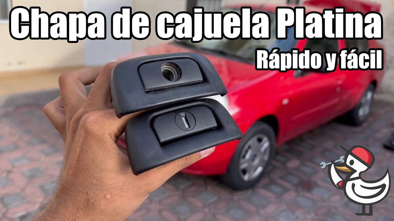 Chapa de cajuela Platina