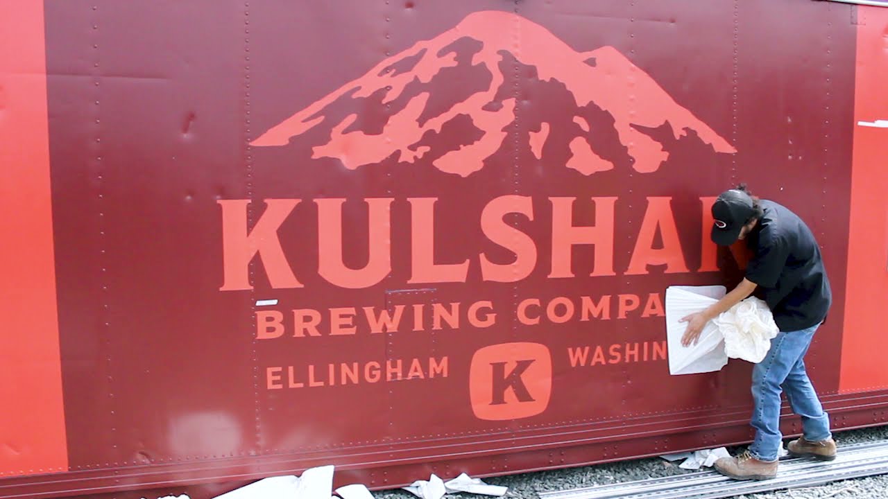 Kulshan Trackside Beer Garden Vinyl Graphics Installation