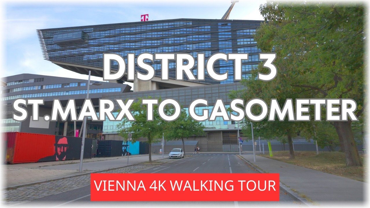 Vienna District 3 🇦🇹 Schlachthausgasse, St Marx,  Gasometer Virtual Walking Tour
