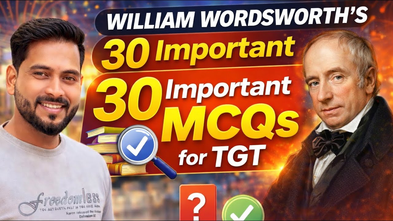 Wordsworth Top 37 MCQs इसके बाहर से कुछ नहीं आयेगा | Most Important for TGT/ PGT #tgt2026 #english
