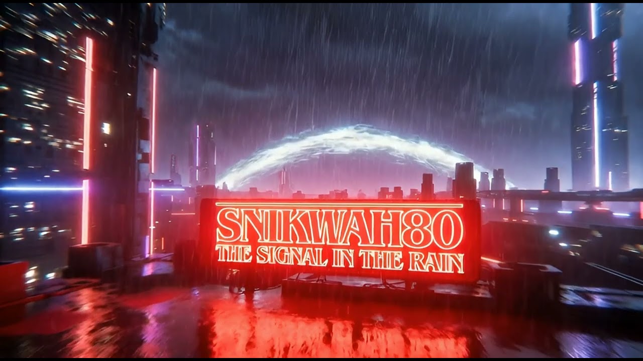 @snikwah8074 -The signal in the rain- #retrowave #synthwave #ai #cyberpunk #electronic #futuremusic