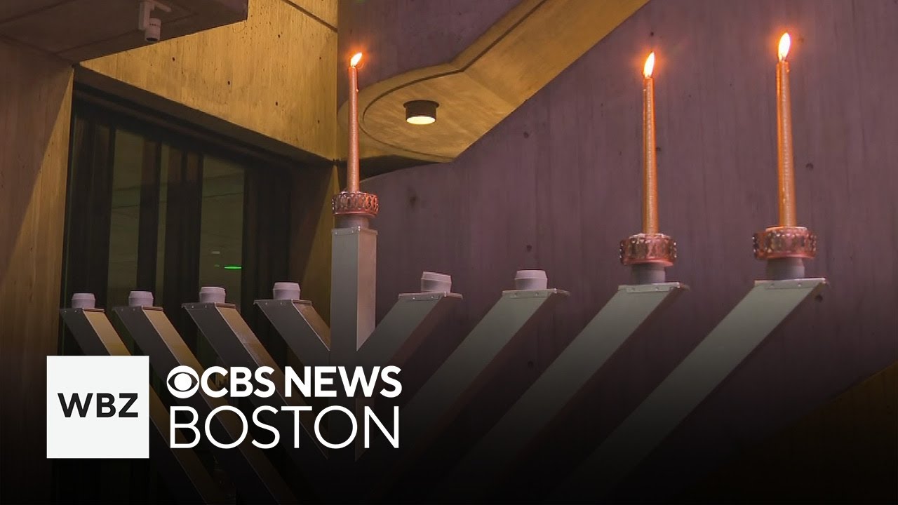 Mayor Wu helps light menorah at Boston City Hall