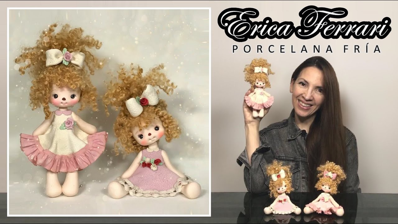 Cómo Hacer MUÑECA DE TRAPO en Porcelana Fría | Erica Ferrari Porcelana Fría | Tutorial