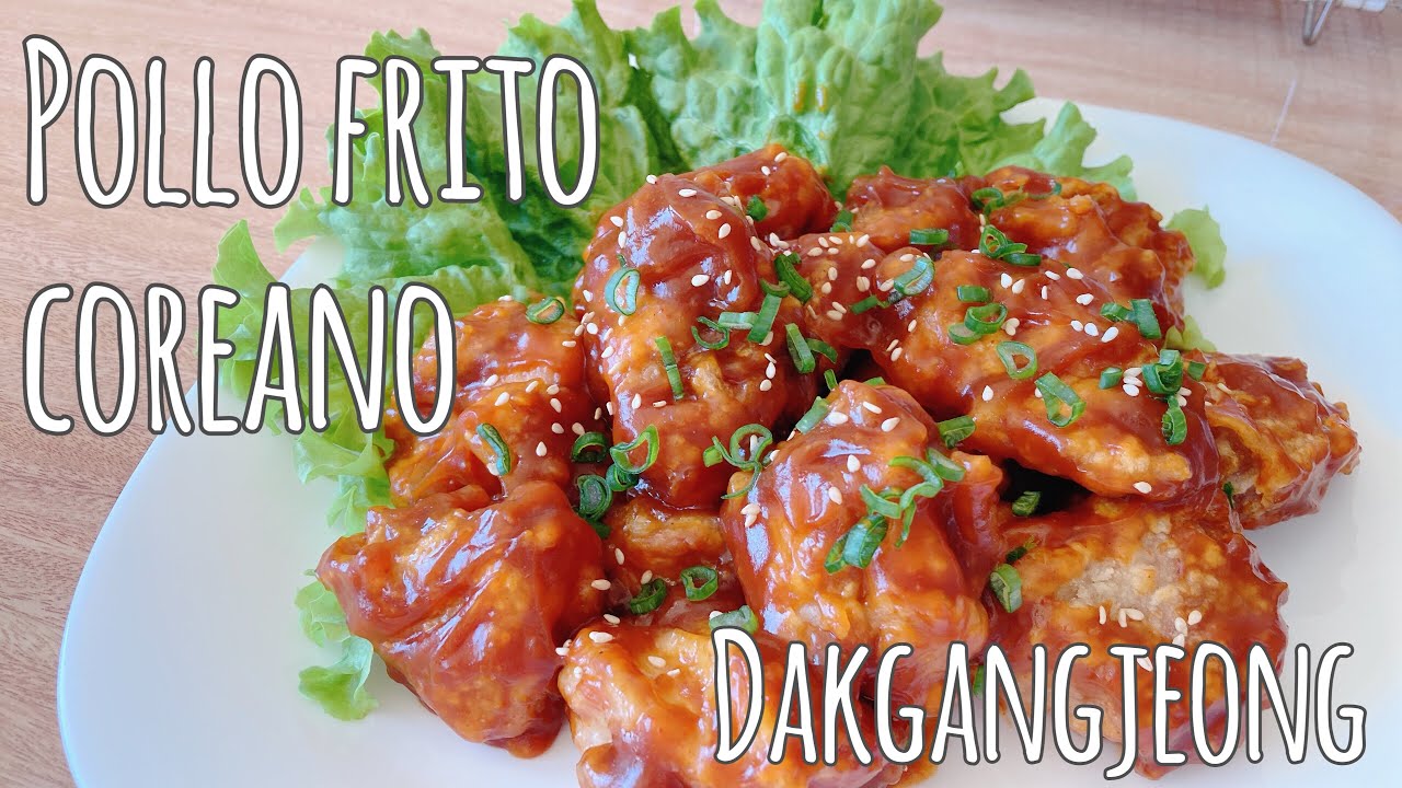 #47 Pollo frito coreano DAKGANGJEONG | riquísimo pollo crocante con salsa picante🌶