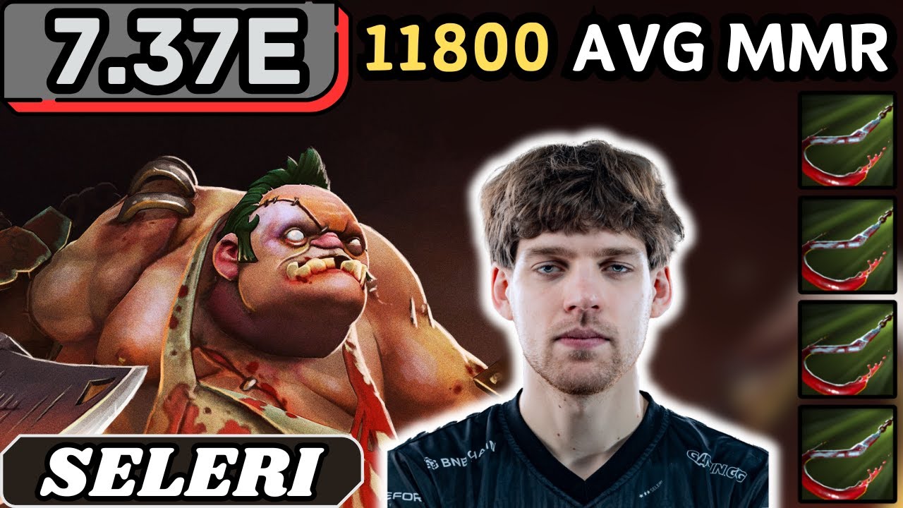 7.37e - Seleri PUDGE Hard Support Gameplay 24 ASSISTS - Dota 2 Full Match Gameplay