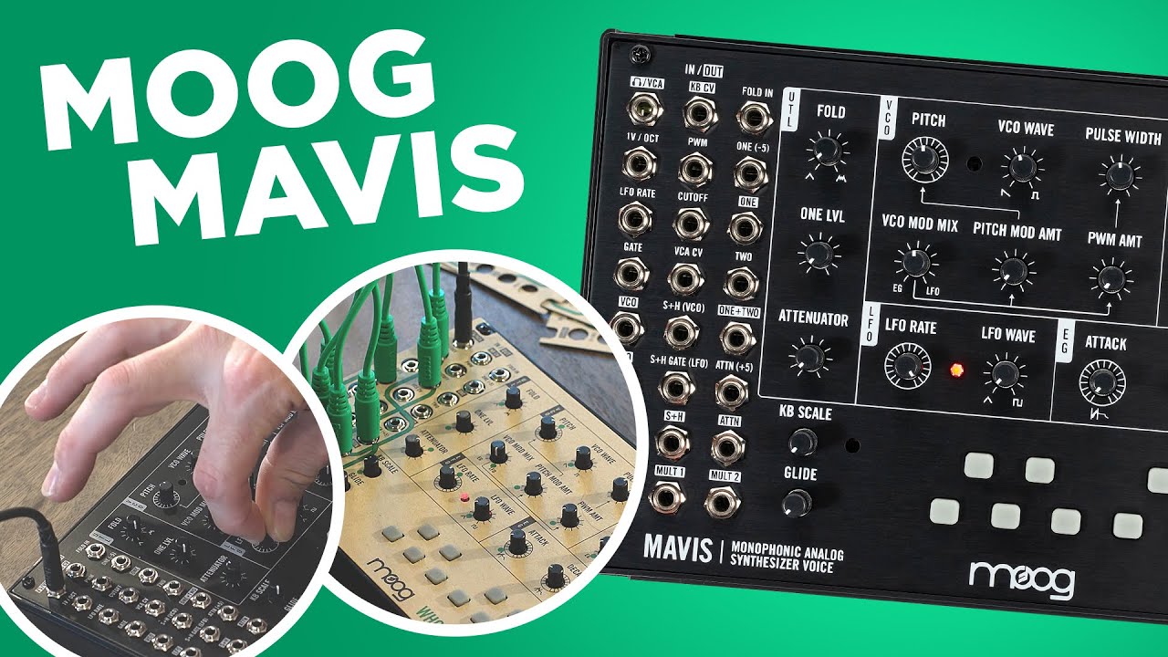 Moog Mavis Semi Modular Analog Synthesizer Voice : DIY Standalone Synth + Eurorack Module