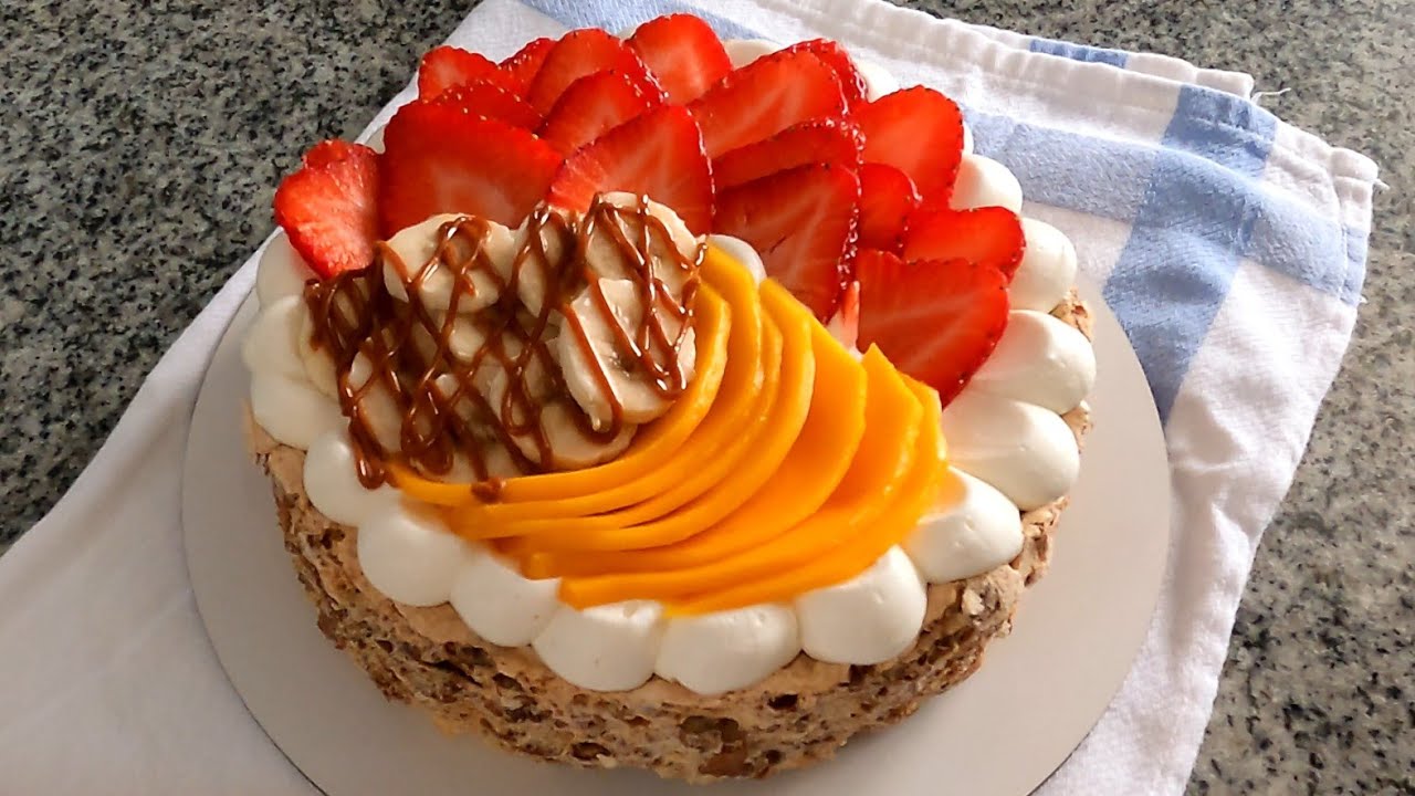 MOSTACHON con Yus | Pastel mostachon | Mostachon de fresa | Mostachon de frutas