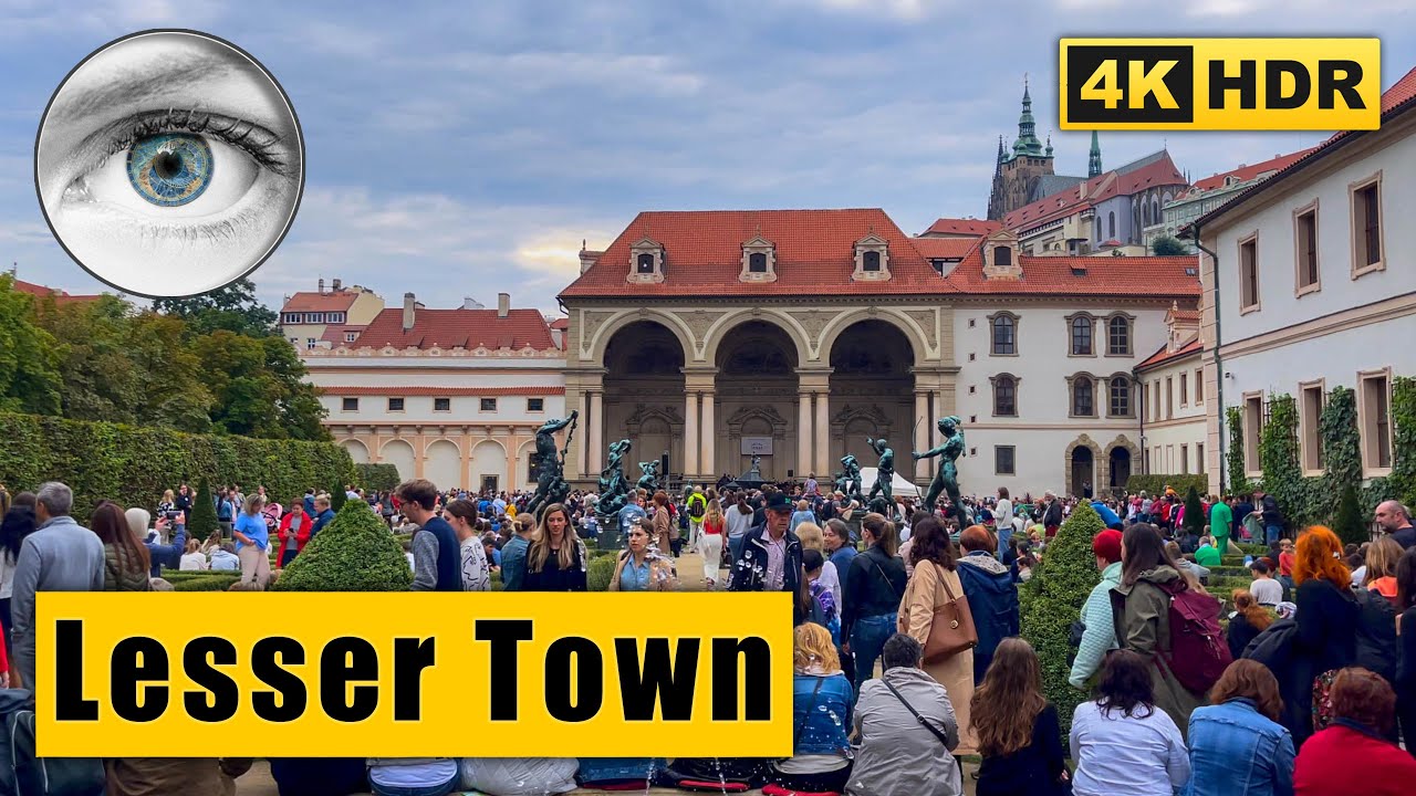 Walking Tour of Prague Lesser Town - Malá Strana 🇨🇿 Czech Republic in 4k HDR ASMR