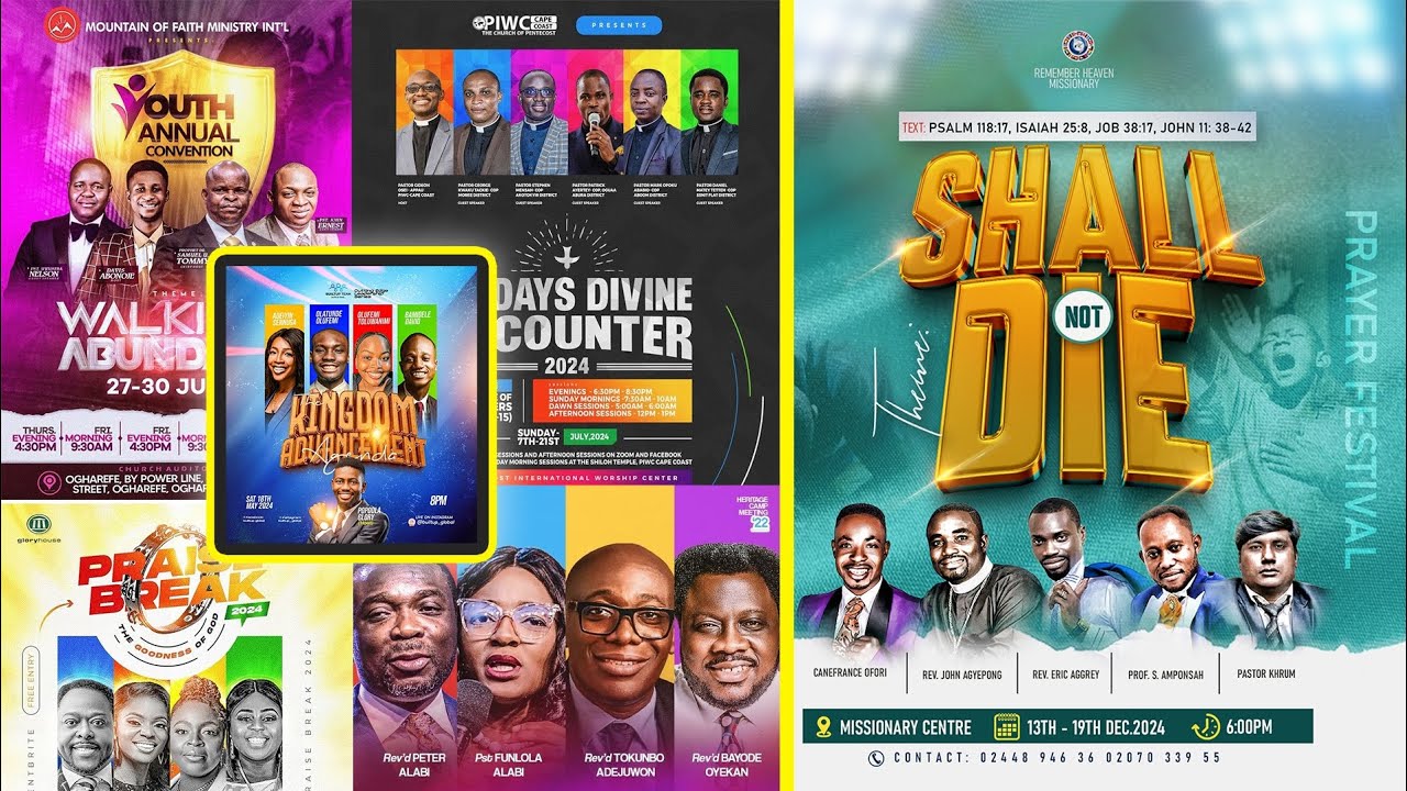 How to Design a Church Flyer With Photoshop - 3D Text Effect