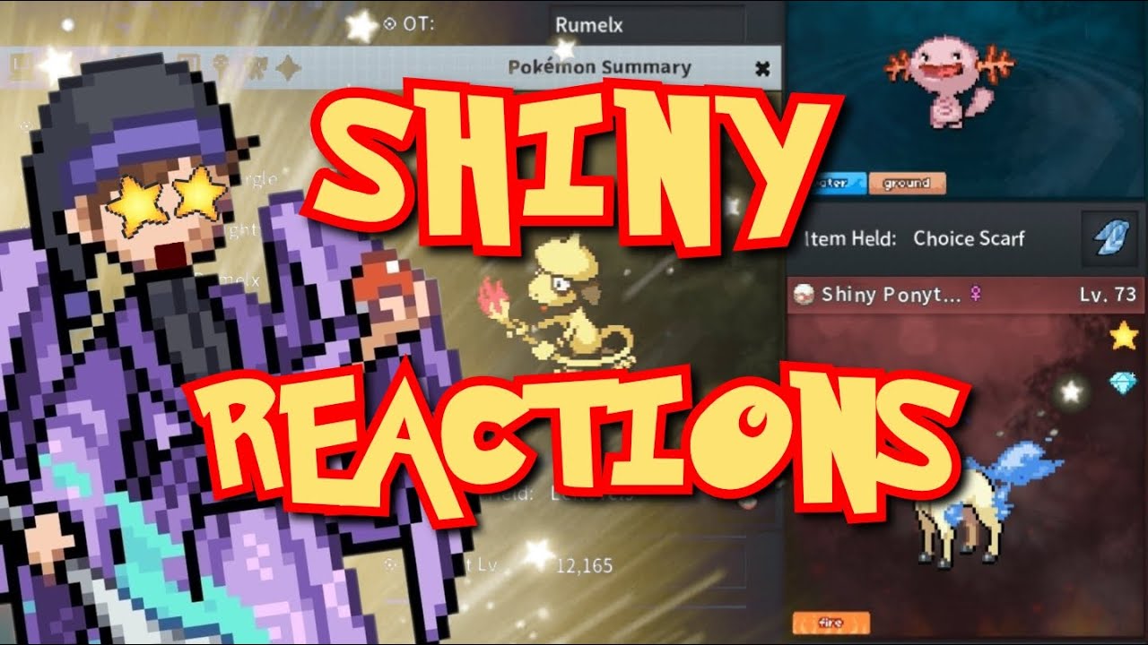 Pokemon Shiny Reactions! My First 3 in PokeMMO!