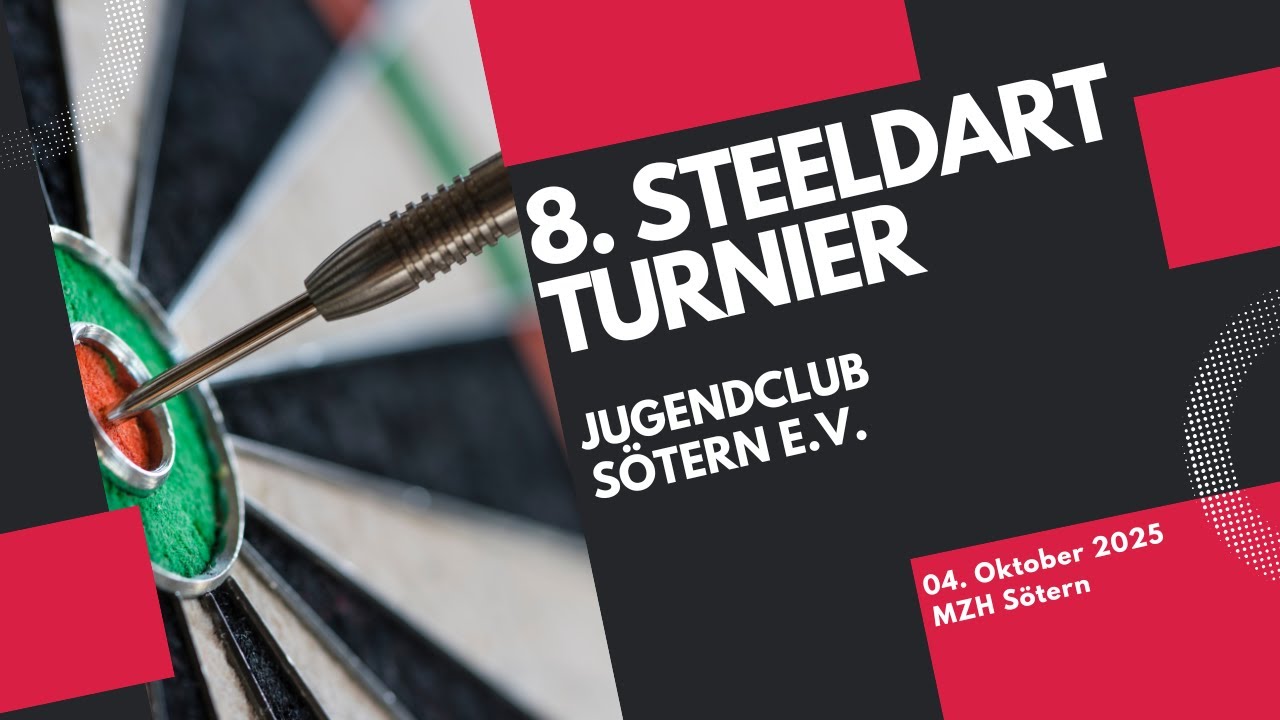 LIVE 8. Steeldartturnier in Sötern