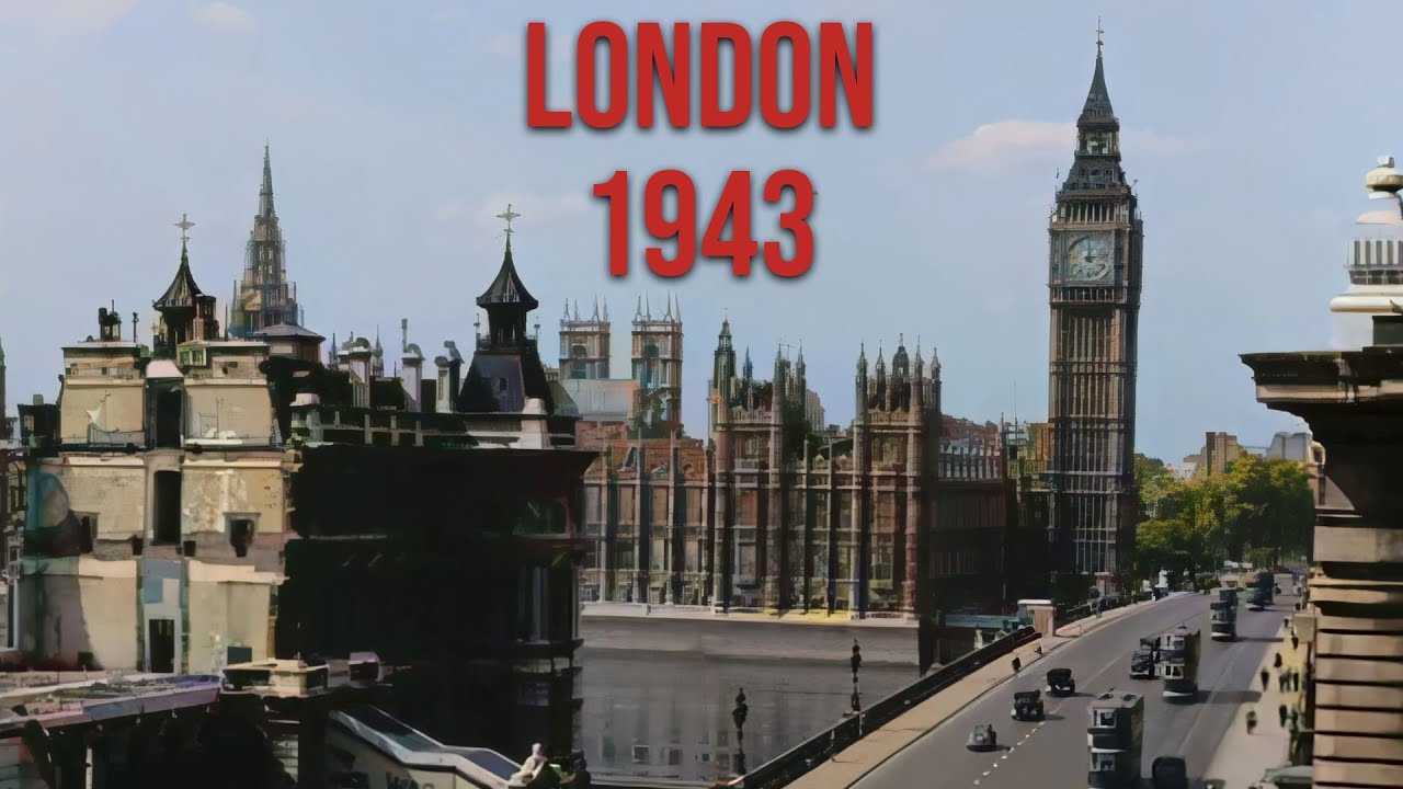 London in 1943 - Restored Footage