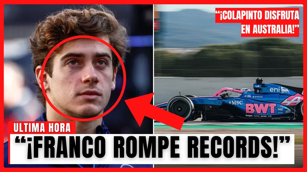 ¡COLAPINTO HACE TIEMPAZOS EN AUSTRALIA Y DEJA EN SHOCK A TODA LA F1!