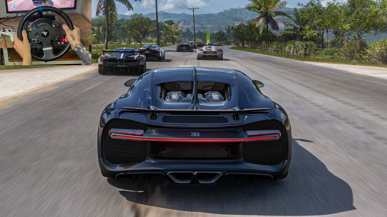 Bugatti Chiron VS Hypercars Goliath Race | Forza Horizon 5 Thrustmaster Steering Wheel