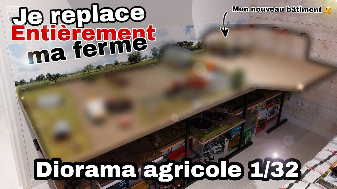 Je replace ma ferme miniature 1/32