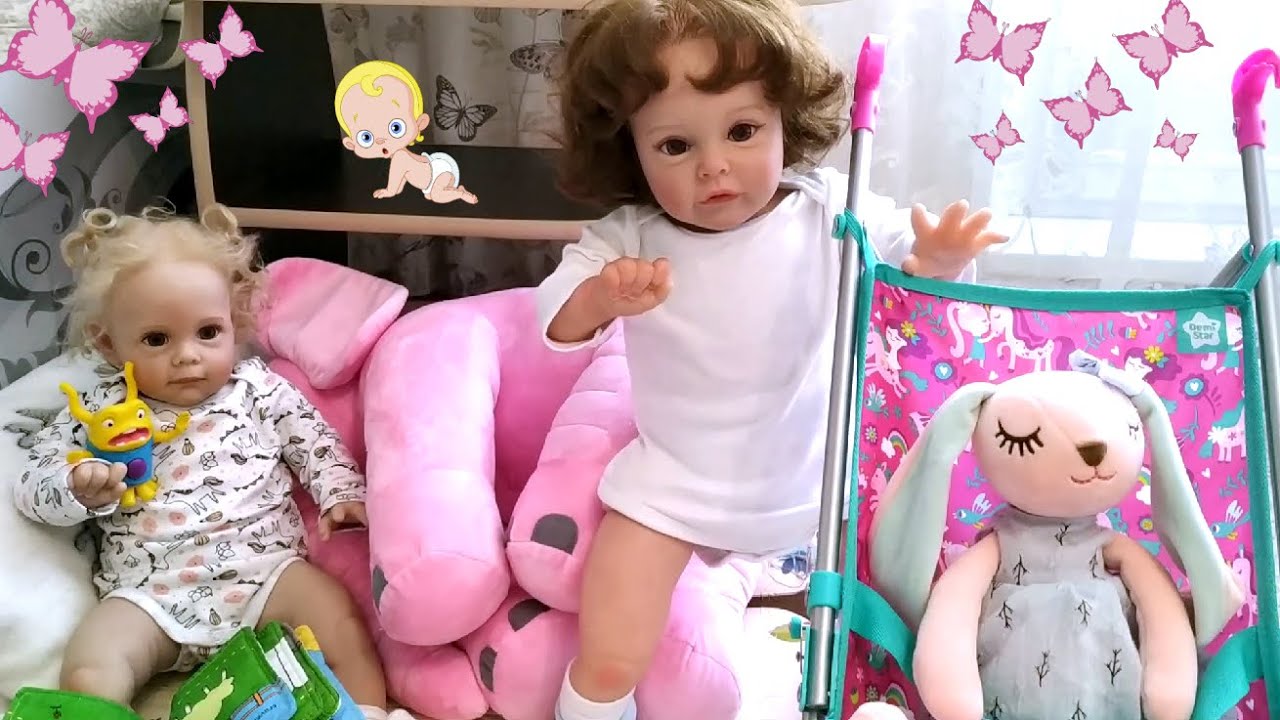🧦Обзор вещей для всех реборнов 🍼 Реборн Сьюша играет в маму | Reborn
