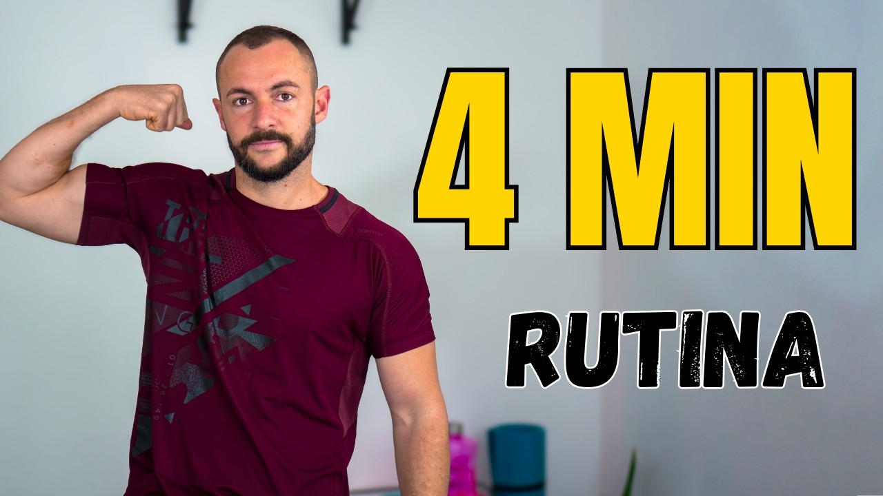 Rutina de fuerza en 4 minutos | Entrena todo el cuerpo sin material