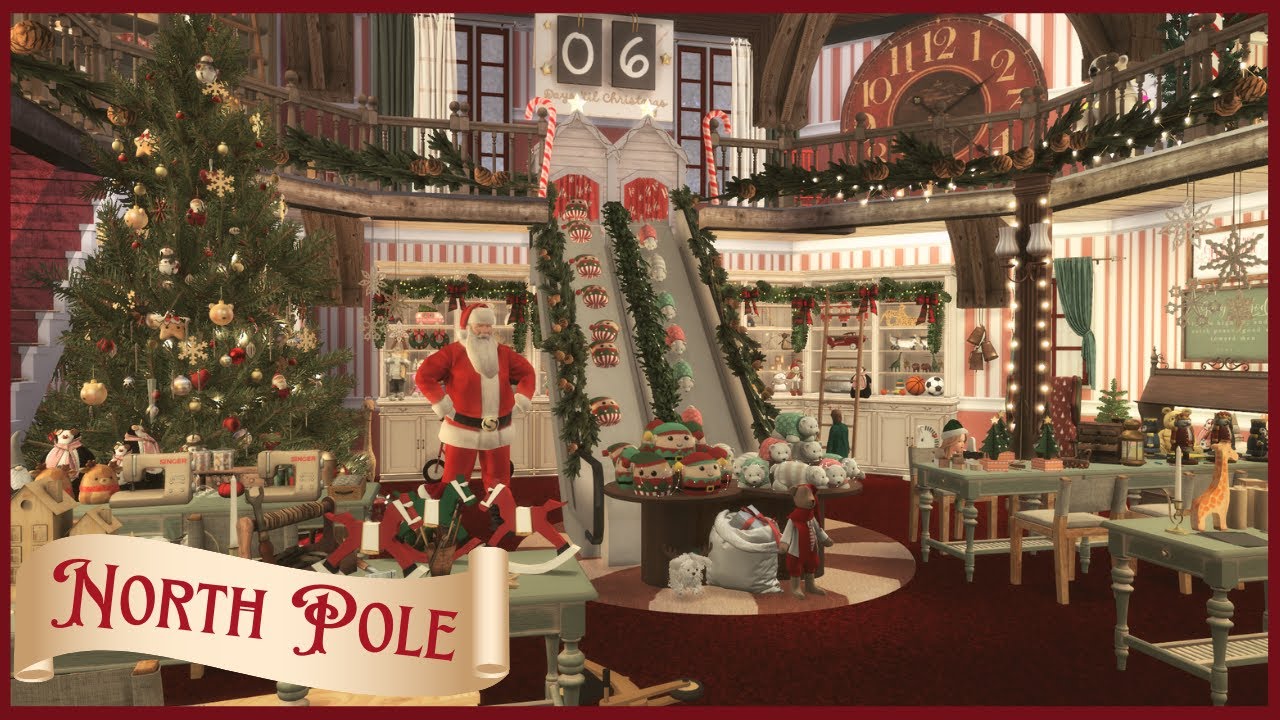 Sims 4 | NORTH POLE | CHRISTMAS 2025 ⛄🎄🎁🎅🍬 | Tour (no cc links)