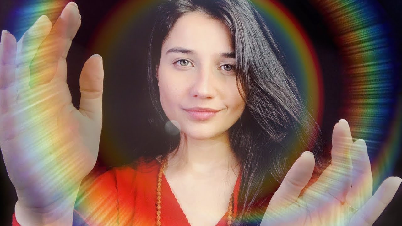 ASMR LIMPANDO A NEGATIVIDADE COM A RODA ARCO-ÍRIS PARA RELAXAR E DORMIR (Soft Spoken, Mouth Sounds)