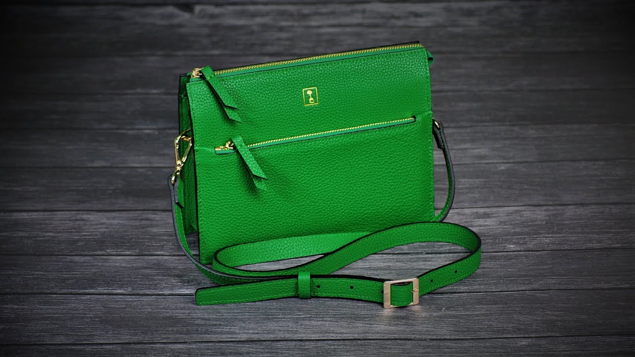 Making a Leather Crossbody Top Zipper Bag
