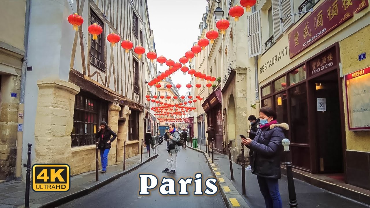 Paris Chinese New Year 2022, Walking in 3rd Arrondissement of Paris [4K UHD]