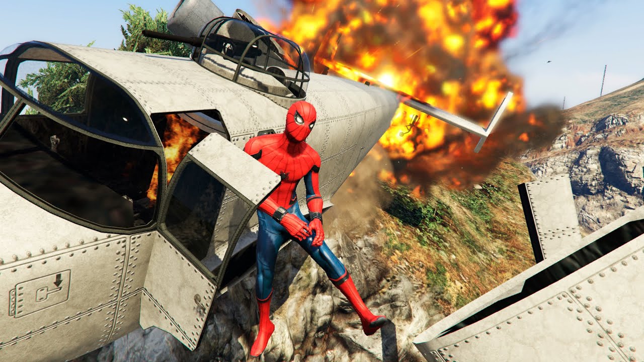 GTA 5 Epic Plane Crashes & Spiderman Ragdolls Ep.29 (Euphoria Physics | Funny Moments)