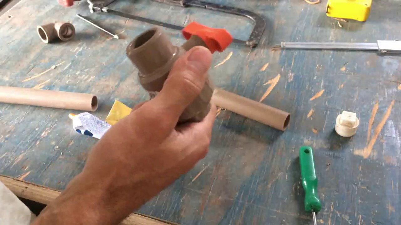 Como instalar um registro na tubulaçao de agua simples