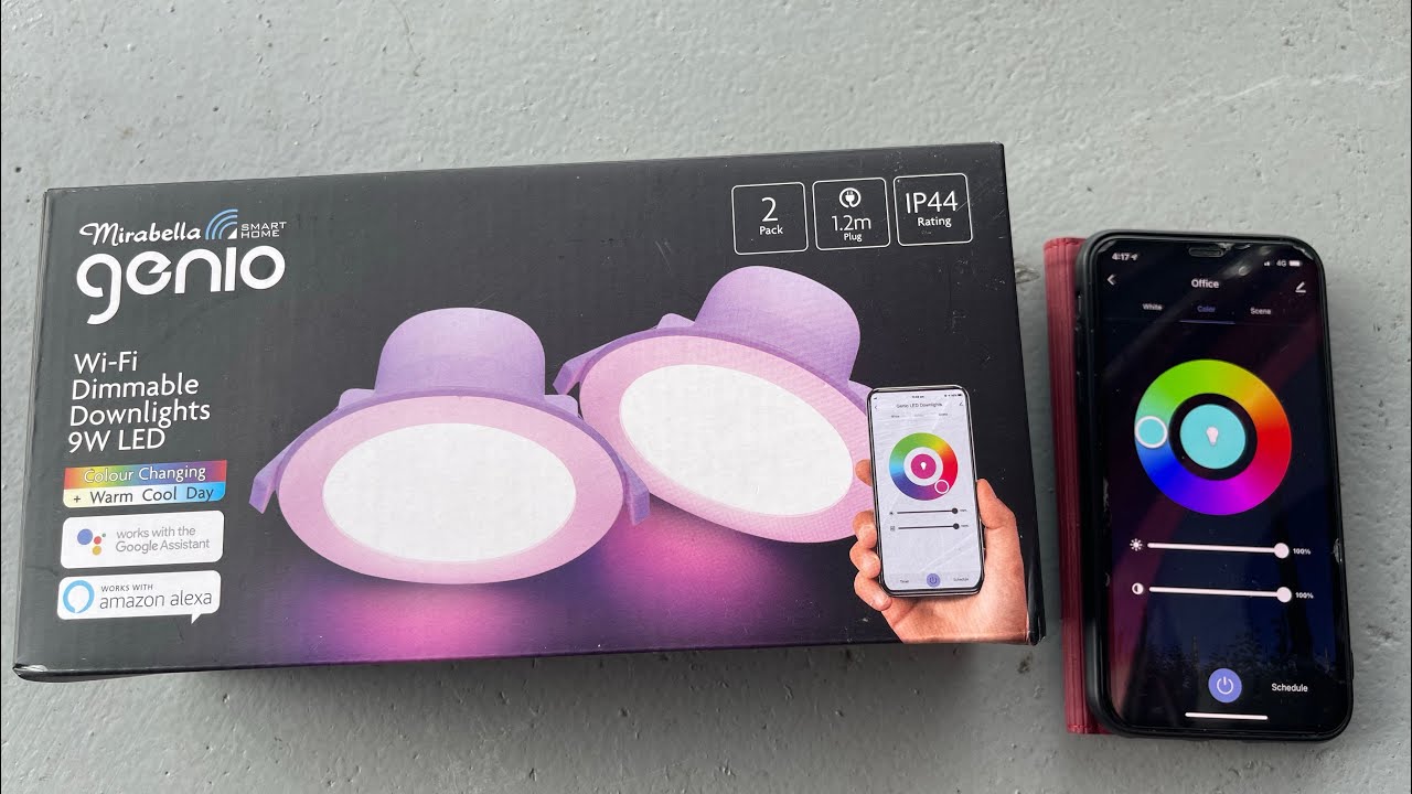 Wifi Dimmable Down Light -Mirabella Genio  configuration and review