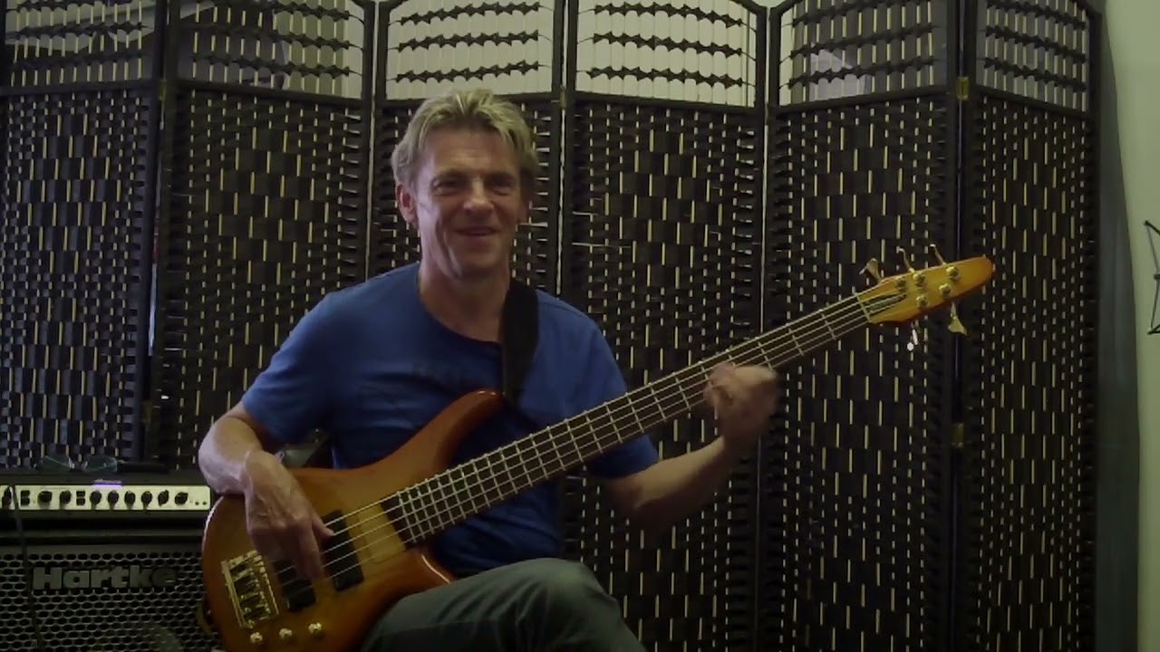 EMG Bass 40 DC pickups with EMG preamp system Bass Collection 5 string bass.