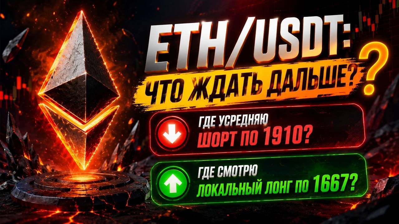 🥇 🚨 Ethereum перед сильнейшим движением! Где я набираю ШОРТ, а где куплю?