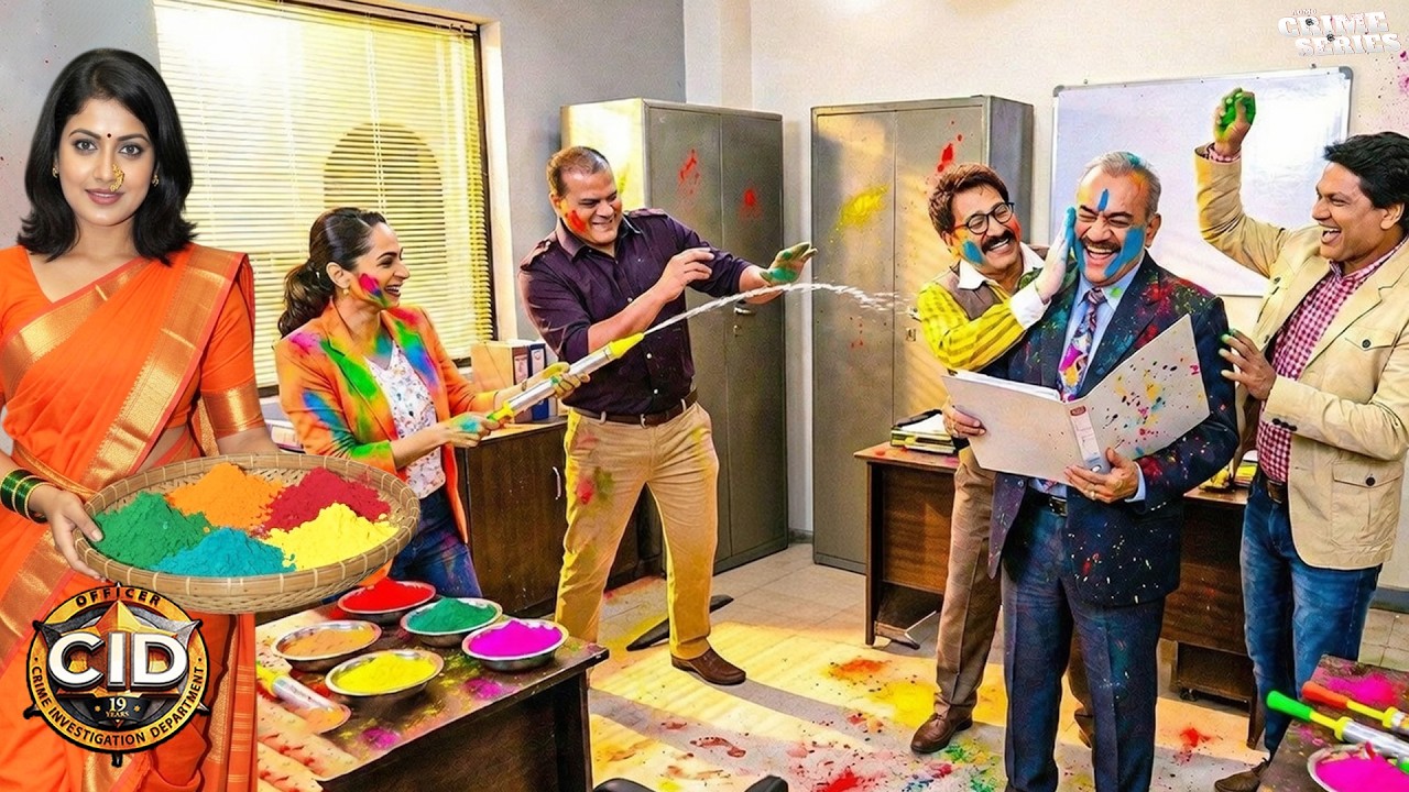 CID टीम ऑफिस मे ही ACP के साथ खेलने लगी होली | CID | TV Serial | New Episode #holi #love #funny #hd
