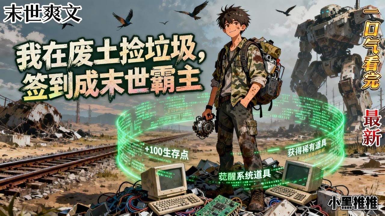 完结《我在废土捡垃圾，签到成末世霸主》末世第十年，林野是锈铁镇最卑贱的拾荒者，被打断腿丢进辐射坟场时，意外激活【废品签到系统】。签到破罐头，得基因修复液……#末世 #求生  #小说 #小說#末日求生