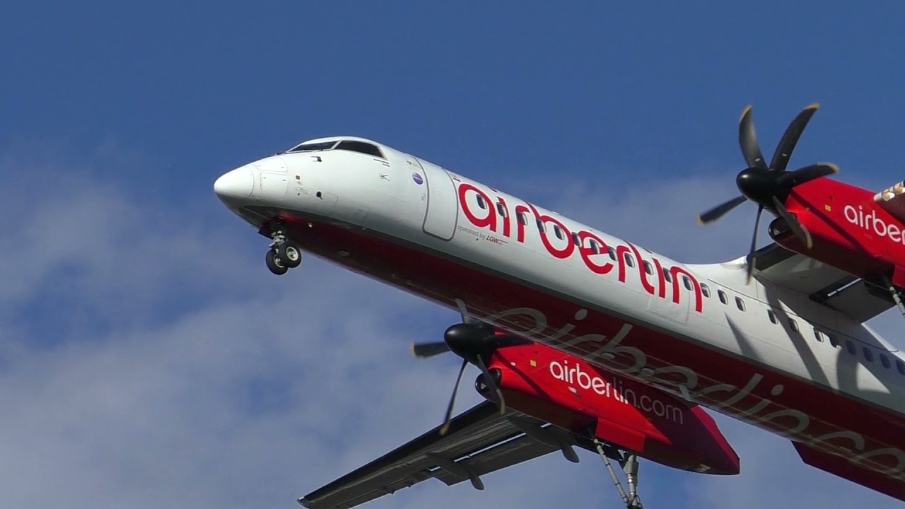 Throwback! LGW - Luftfahrtgesellschaft Walter De Havilland Dash 8 Q400 D-ABQB Final Approach Berlin