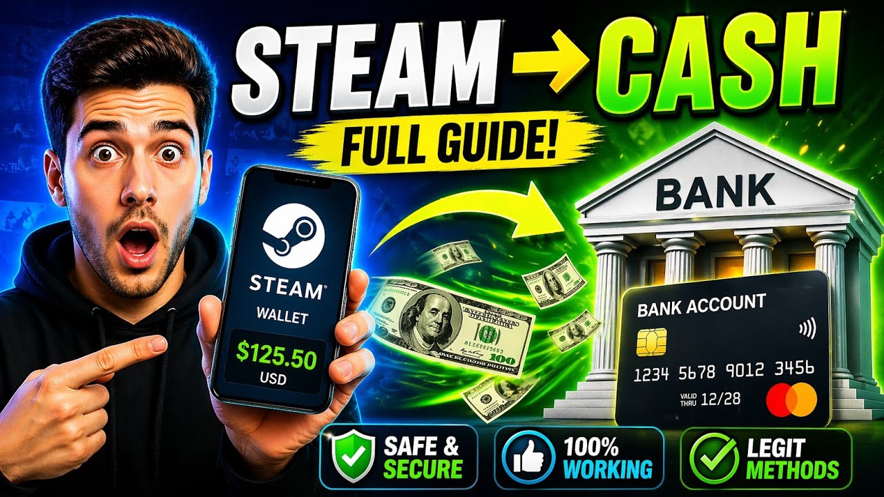 How To Transfer Money From Steam Wallet to Bank Account (2026) | Step-by-Step Full Guide
