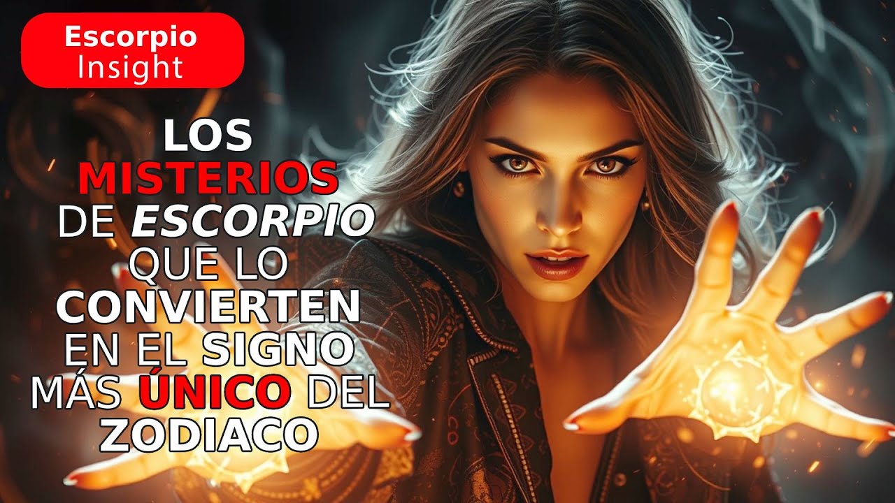 Los MISTERIOS 🕵🏼 de ESCORPIO ♏ que lo convierten en el signo MÁS ÚNICO 😎 del zodiaco