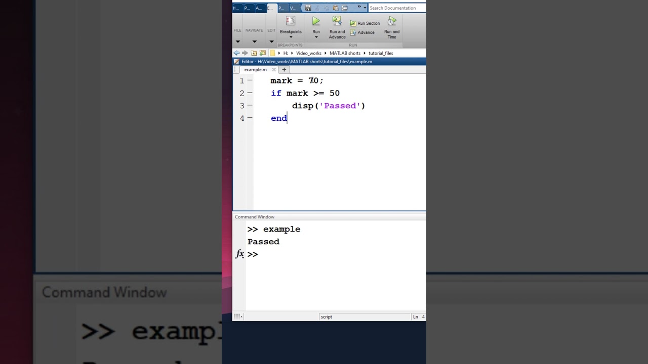 Decision making in MATLAB | MATLAB Shorts 7 | #shorts