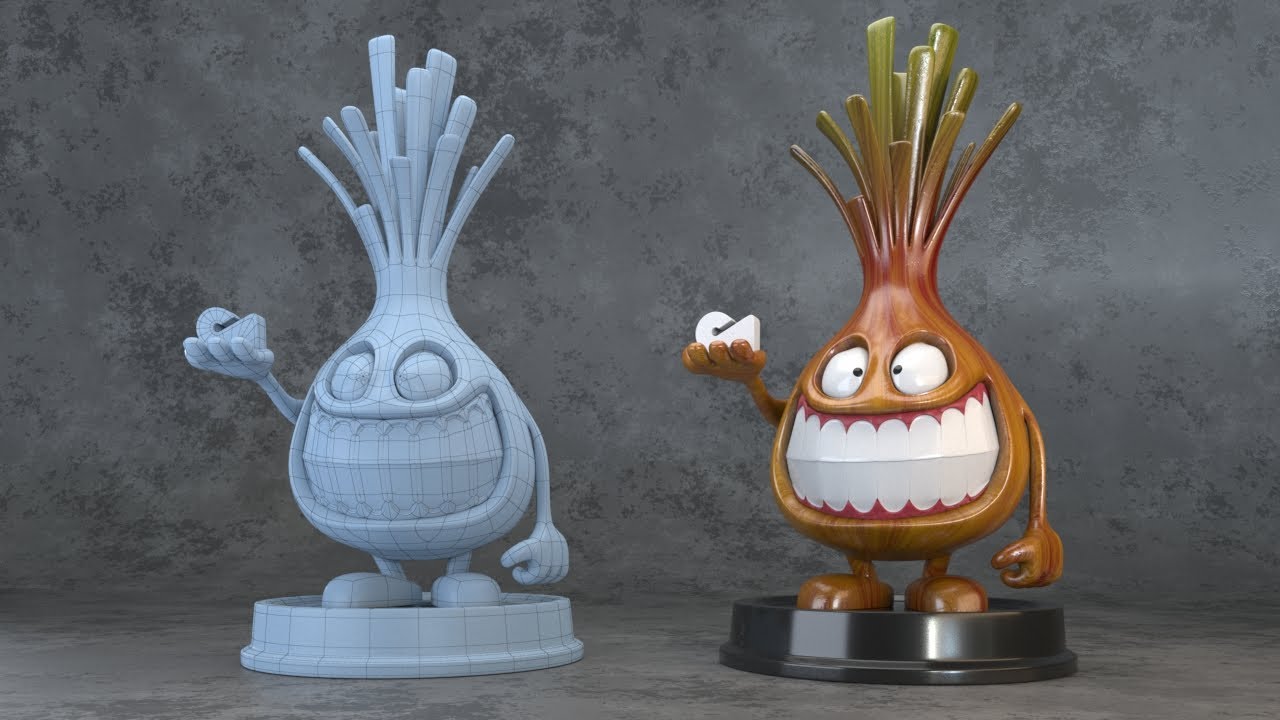 【3dsmax Model tutorial】3dsmax Making a Onion head（Chinese taught）