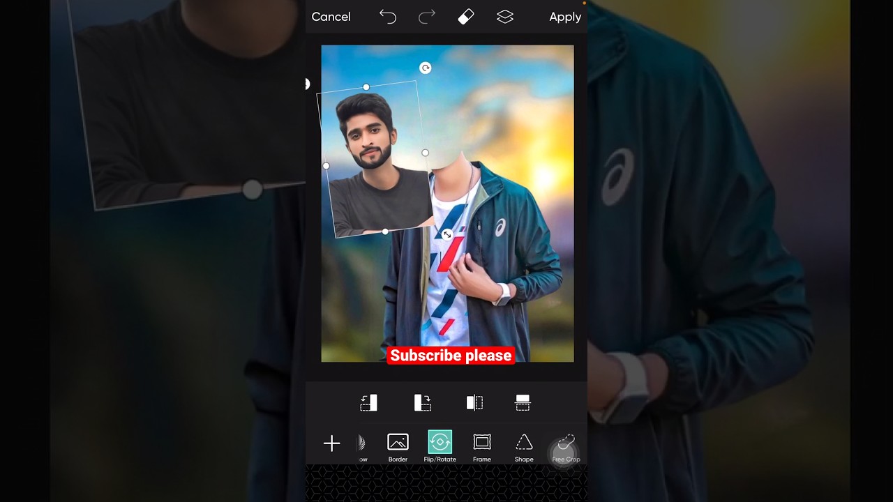 #shorts Picsart Face cut photo editing tutorial || #viral #shortvideo