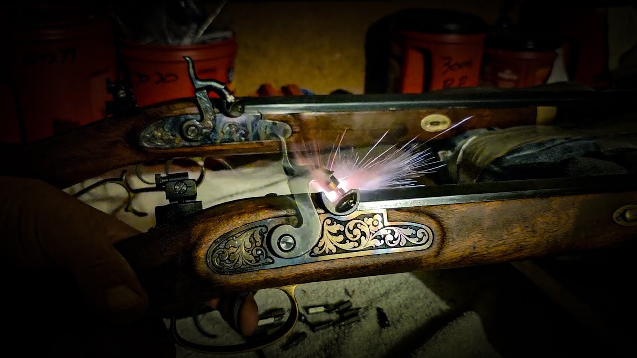 It's a safety feature.  Investarms Hawken set triggers #muzzleloadingrifle #blackpowder #hawken #gun