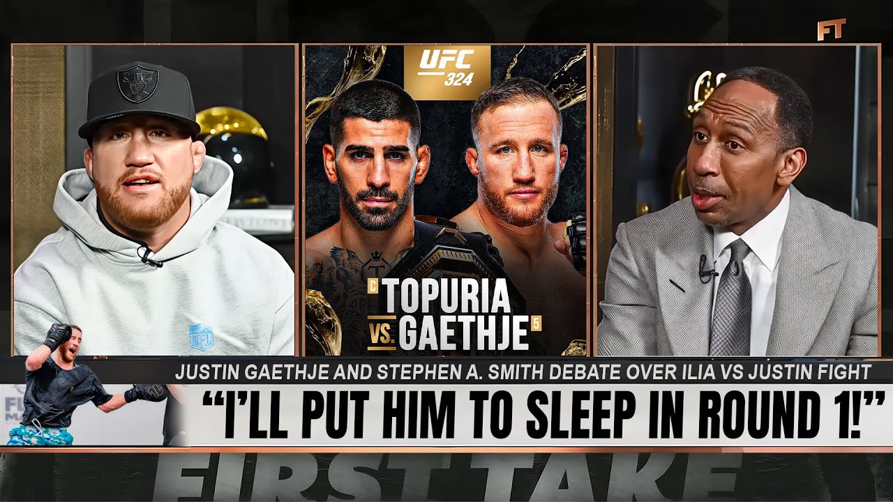 “You Cannot Knockout Topuria!” Justin Gaethje and Stephen A Smith Debate Over Ilia Topuria Fight