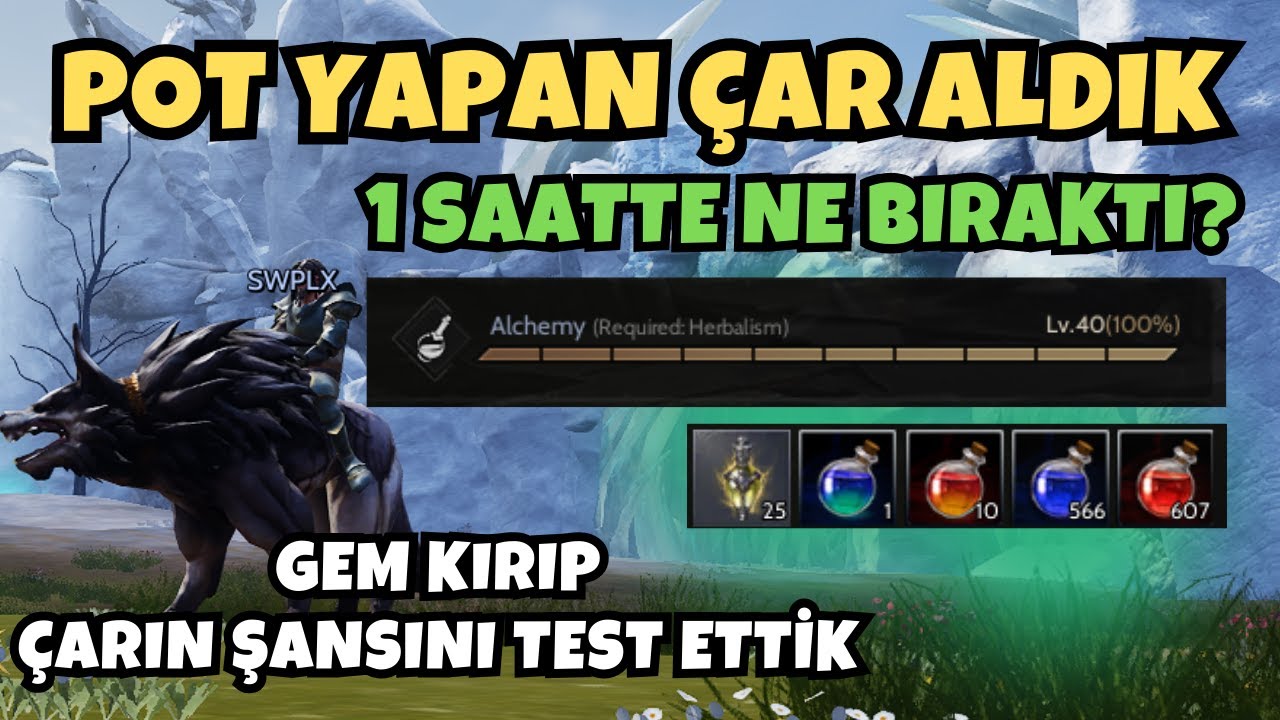 RISE ONLINE POT YAPAN ÇAR SATIN ALDIK | 40 LV ALCHEMY | 1 SAATTE NE BIRAKTI | GEM KIRDIK